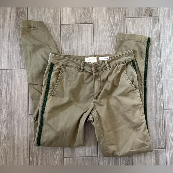 Anthropologie|Relaxed striped chino pants in olive color,size 27•••Boho style - Picture 5 of 14